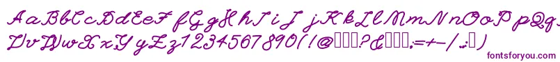 EinsteinGrand Font – Purple Fonts on White Background