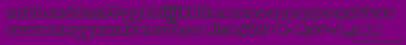 BilloDream Font – Black Fonts on Purple Background