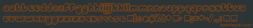 BilloDream Font – Brown Fonts on Black Background