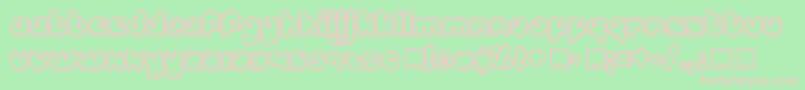 BilloDream Font – Pink Fonts on Green Background