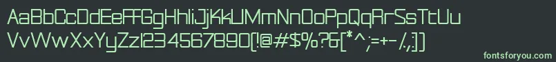 Шрифт Rationalinteger – зелёные шрифты на чёрном фоне