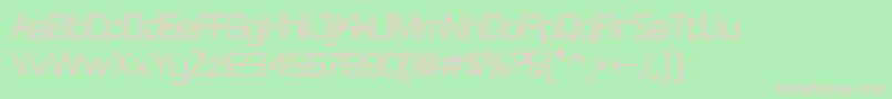 Rationalinteger Font – Pink Fonts on Green Background