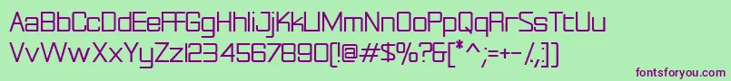 Шрифт Rationalinteger – фиолетовые шрифты на зелёном фоне