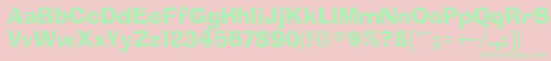 Adlib Font – Green Fonts on Pink Background