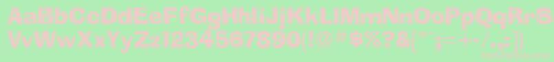 Adlib Font – Pink Fonts on Green Background