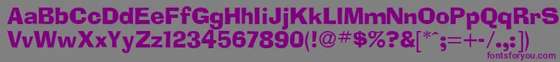 Adlib-Schriftart – Violette Schriften auf grauem Hintergrund