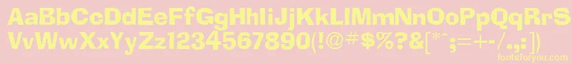 fuente Adlib – Fuentes Amarillas Sobre Fondo Rosa