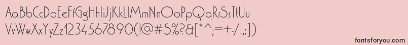 Washingtondlig Font – Black Fonts on Pink Background