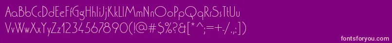 Washingtondlig Font – Pink Fonts on Purple Background