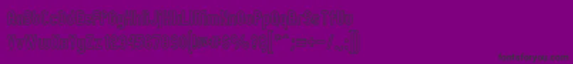 Lisätietoja ZillahModernOuline-fontista ZillahModernOuline-fontti – mustat fontit violetilla taustalla