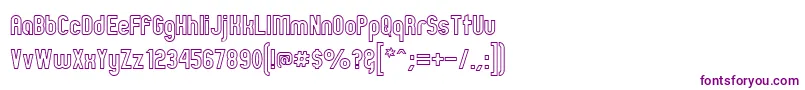ZillahModernOuline Font – Purple Fonts