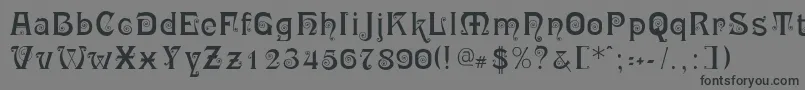 RingletBlack Font – Black Fonts on Gray Background