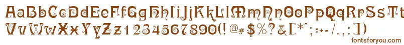 RingletBlack Font – Brown Fonts on White Background