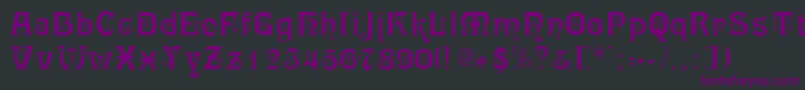 RingletBlack Font – Purple Fonts on Black Background
