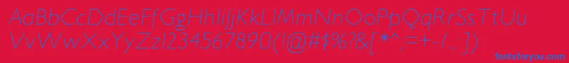 JillicanelItalic Font – Blue Fonts on Red Background