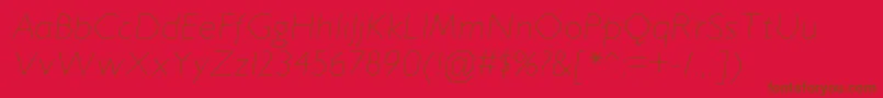 JillicanelItalic Font – Brown Fonts on Red Background