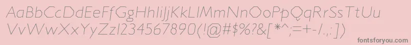 JillicanelItalic-Schriftart – Graue Schriften auf rosa Hintergrund