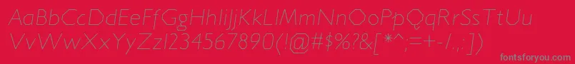 Шрифт JillicanelItalic – серые шрифты на красном фоне