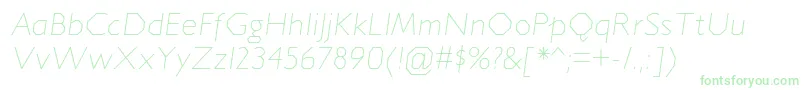 JillicanelItalic Font – Green Fonts on White Background