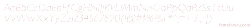 JillicanelItalic Font – Pink Fonts on White Background