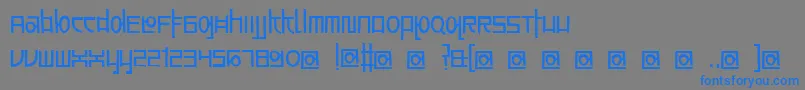 AwesomeSouthKorea Font – Blue Fonts on Gray Background