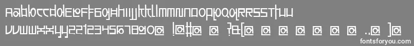 AwesomeSouthKorea Font – White Fonts on Gray Background