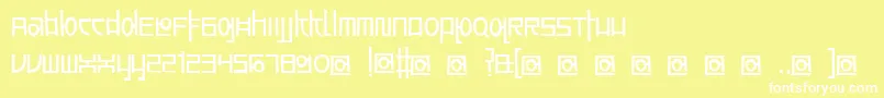 AwesomeSouthKorea Font – White Fonts on Yellow Background