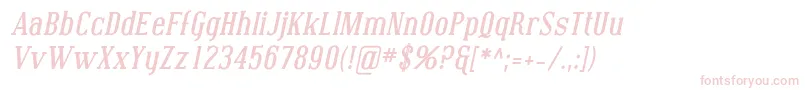 CovingtonBoldItalic Font – Pink Fonts on White Background