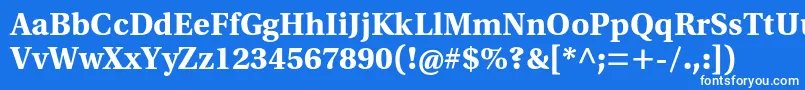 フォントUtopiastdBoldcapt – 青い背景に白い文字