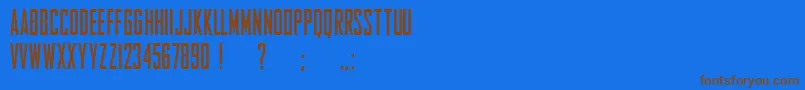 En savoir plus sur la police EntschuldigungFreeForPersonalUseOnly Police EntschuldigungFreeForPersonalUseOnly – polices brunes sur fond bleu