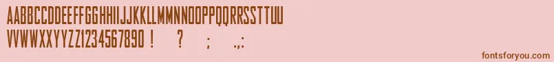 EntschuldigungFreeForPersonalUseOnly Font – Brown Fonts on Pink Background