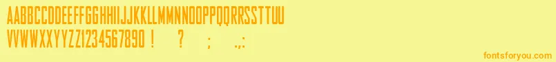 Lisätietoja EntschuldigungFreeForPersonalUseOnly-fontista EntschuldigungFreeForPersonalUseOnly-fontti – oranssit fontit keltaisella taustalla