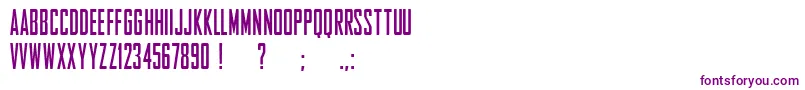 EntschuldigungFreeForPersonalUseOnly Font – Purple Fonts on White Background