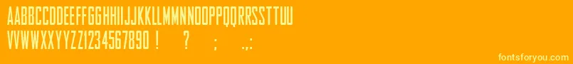 fuente EntschuldigungFreeForPersonalUseOnly – Fuentes Amarillas Sobre Fondo Naranja