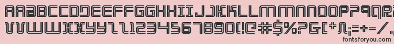 Elecdayb Font – Black Fonts on Pink Background