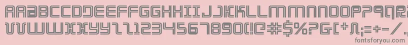 Elecdayb Font – Gray Fonts on Pink Background