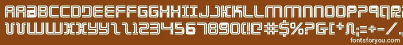 Elecdayb Font – White Fonts on Brown Background