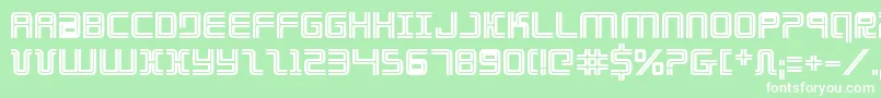 Elecdayb Font – White Fonts on Green Background