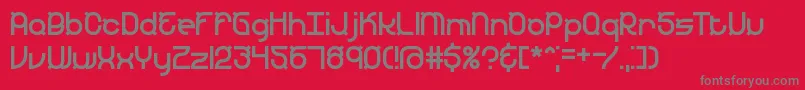 Шрифт Yearend – серые шрифты на красном фоне