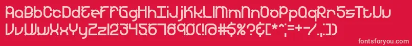 Yearend Font – Pink Fonts on Red Background