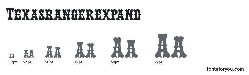 sizes of texasrangerexpand font, texasrangerexpand sizes