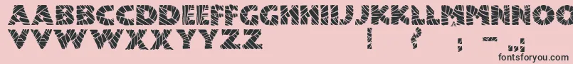 JmhMummyFill Font – Black Fonts on Pink Background