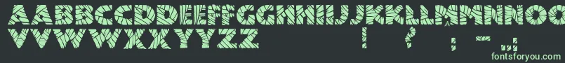 JmhMummyFill Font – Green Fonts on Black Background