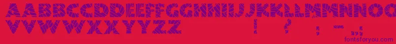 JmhMummyFill Font – Purple Fonts on Red Background