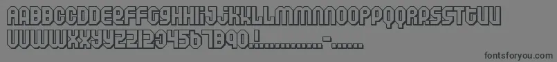 Air Font – Black Fonts on Gray Background