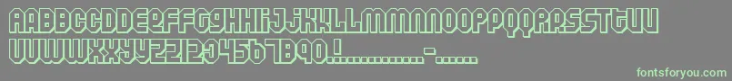 Air Font – Green Fonts on Gray Background