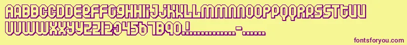 Air Font – Purple Fonts on Yellow Background