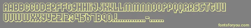 Air Font – Yellow Fonts on Gray Background