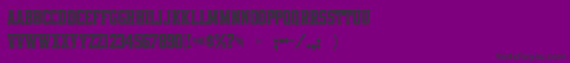 Intramuralroundstroke Font – Black Fonts on Purple Background