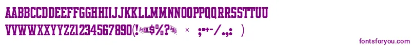 Intramuralroundstroke Font – Purple Fonts on White Background